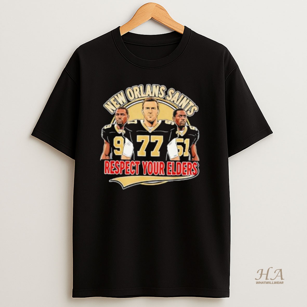 Official New Orleans Saints Respect Your Elders T Shirt