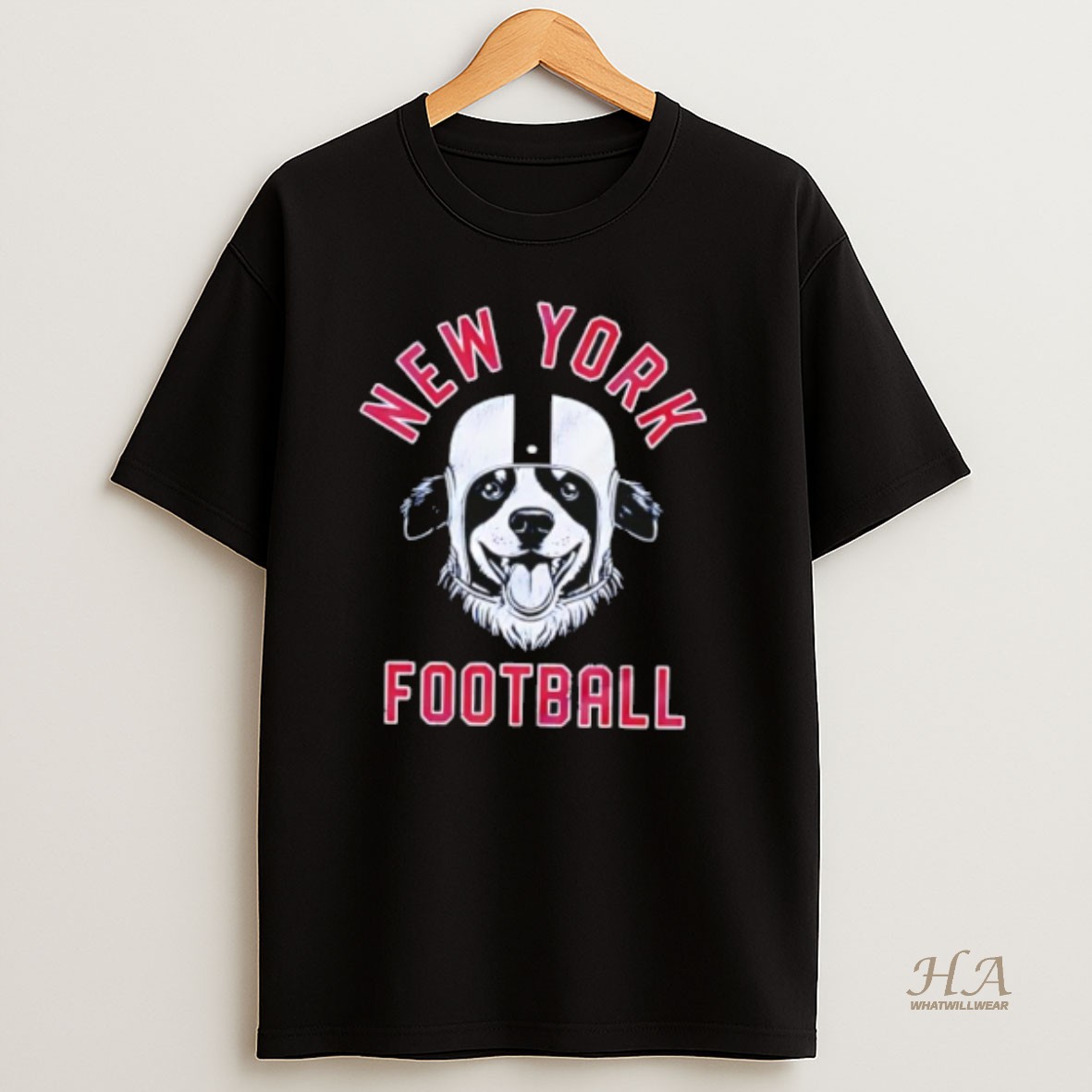 Official New York Giants Football Australian Shepherd T Shirt