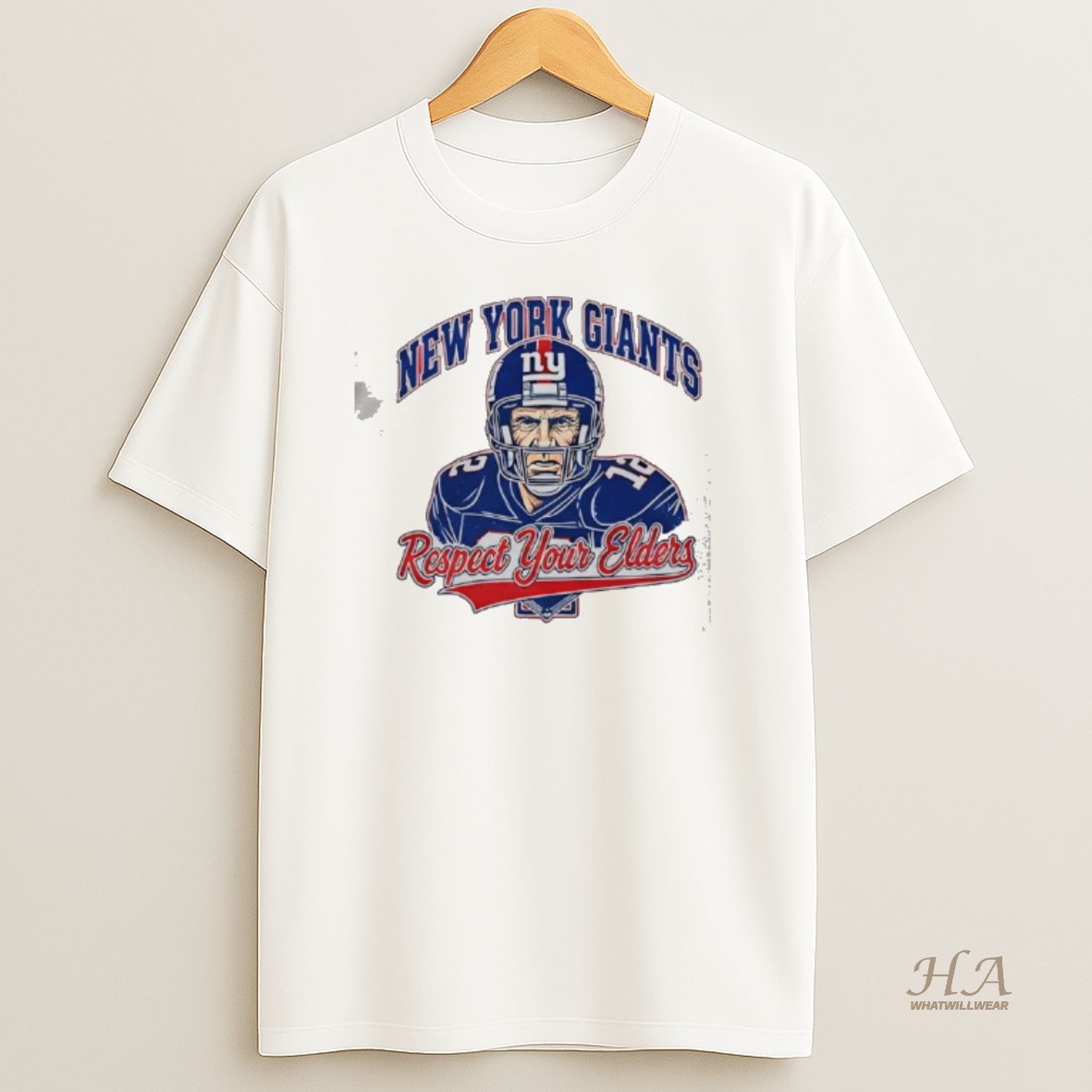 Official New York Giants Respect Your Elders T Shirt