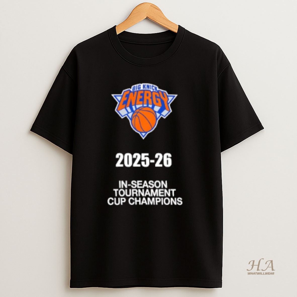 Official New York Knicks 2025 26 In Season Tournament Cup Champions T Shirt