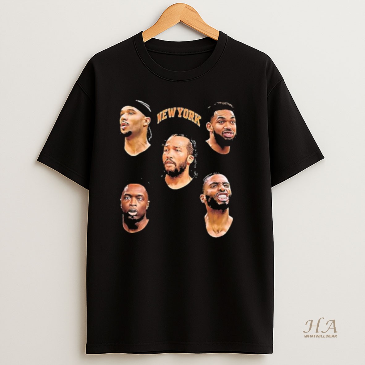 Official New York Knicks 2025 Portraits Of The Players T Shirt