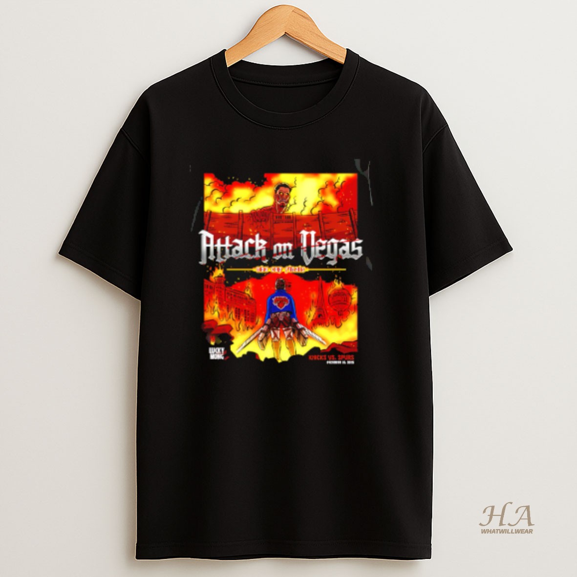Official New York Knicks Attack On Vegas Nba Cup Champions 2025 T Shirt