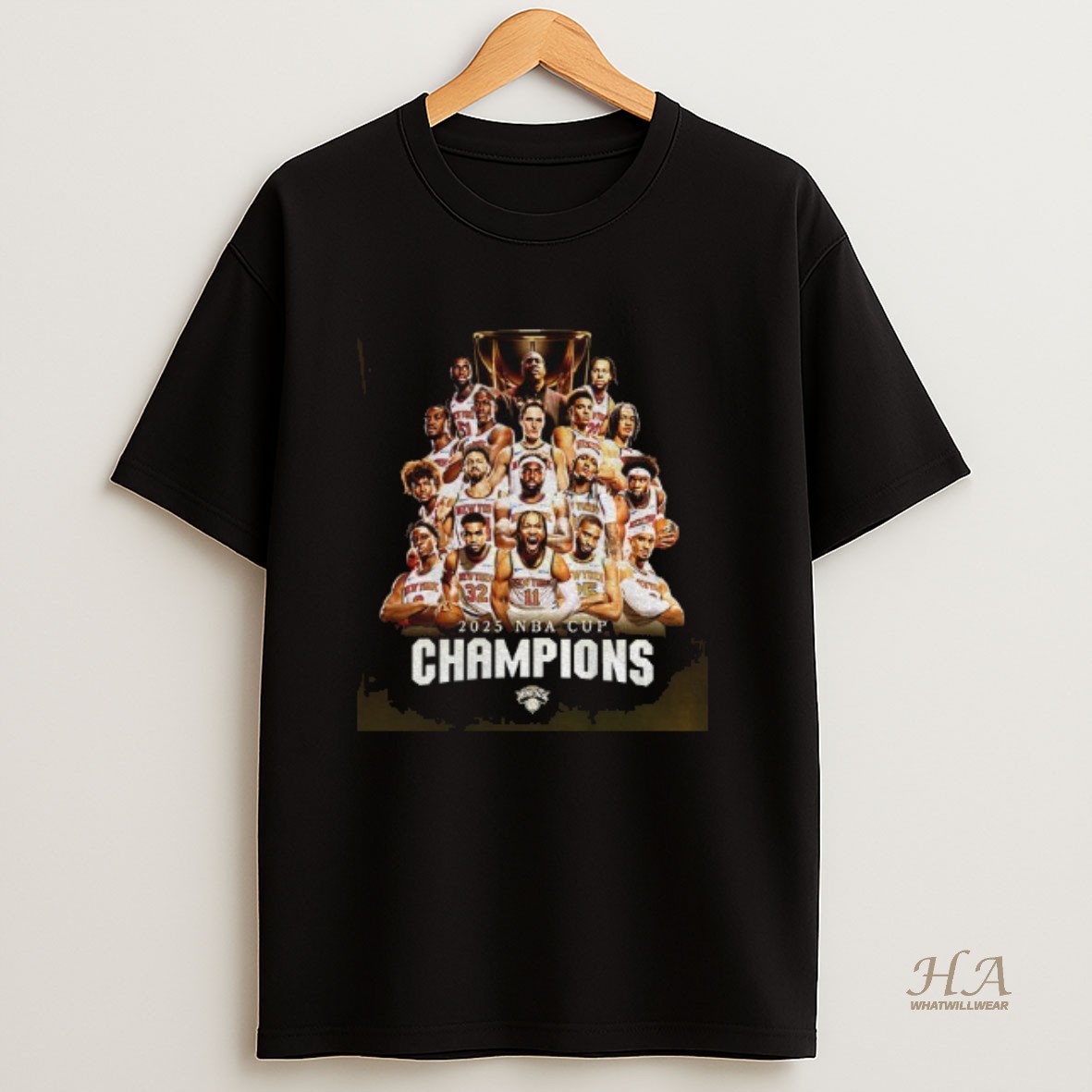 Official New York Knicks Basketball Nba 2025 Cup Champions T Shirt