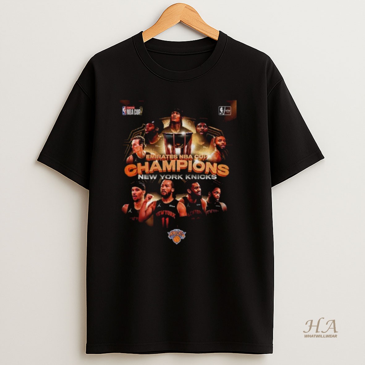 Official New York Knicks Emirates Nba Cup Champions 2025 Winner T Shirt