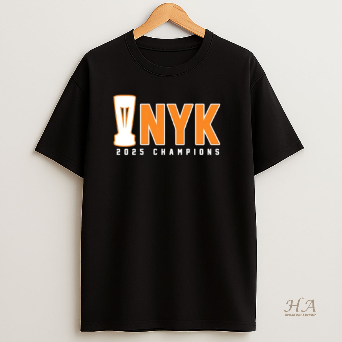 Official New York Knicks Nba Cup 2025 Champions Nyk Trophy T Shirt