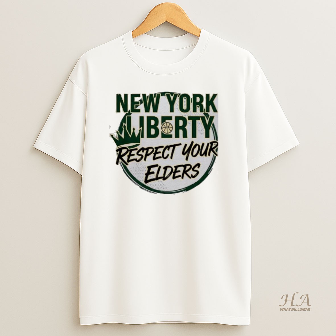 Official New York Liberty Respect Your Elders T Shirt