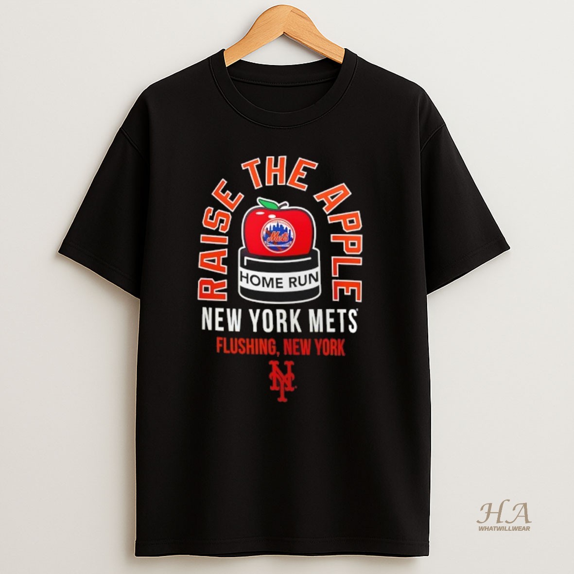 Official New York Mets Raise The Apple Home Run T Shirt
