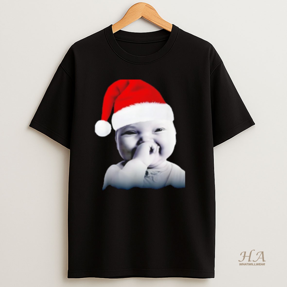 Official Niche Baby Gen Z Meme Giggling Ai Laughing Christmas T Shirt