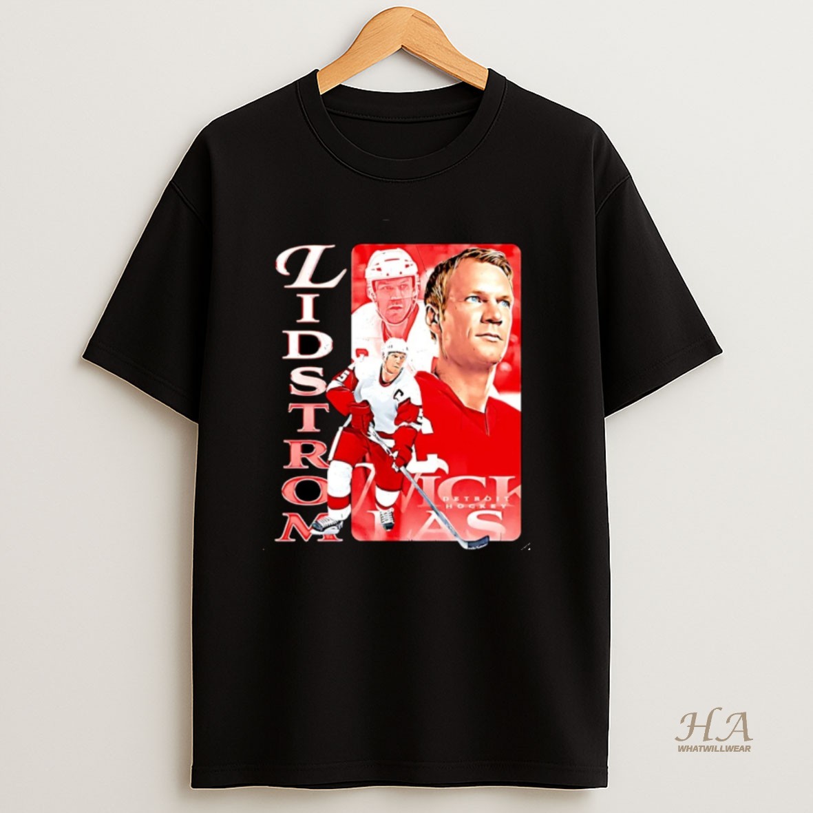 Official Nicklas Lidstrom Detroit Red Wings Vintage Christmas T Shirt