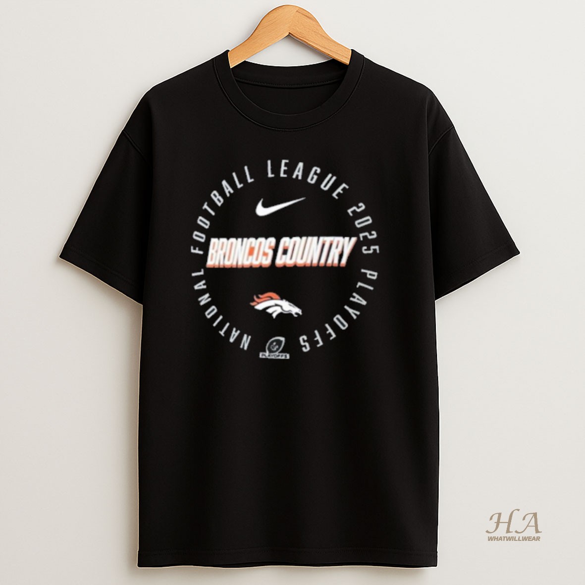 Official Nike Denver Broncos 2025 Nfl Playoff Participant T Shirt