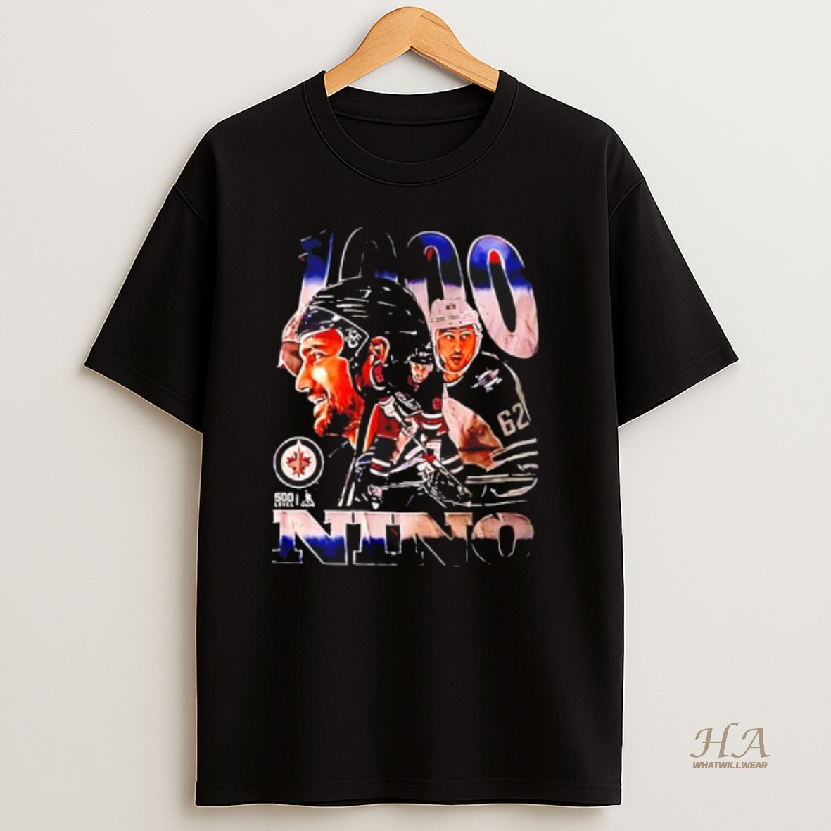 Official Nino Niederreiter 1000 Games Memories T Shirt