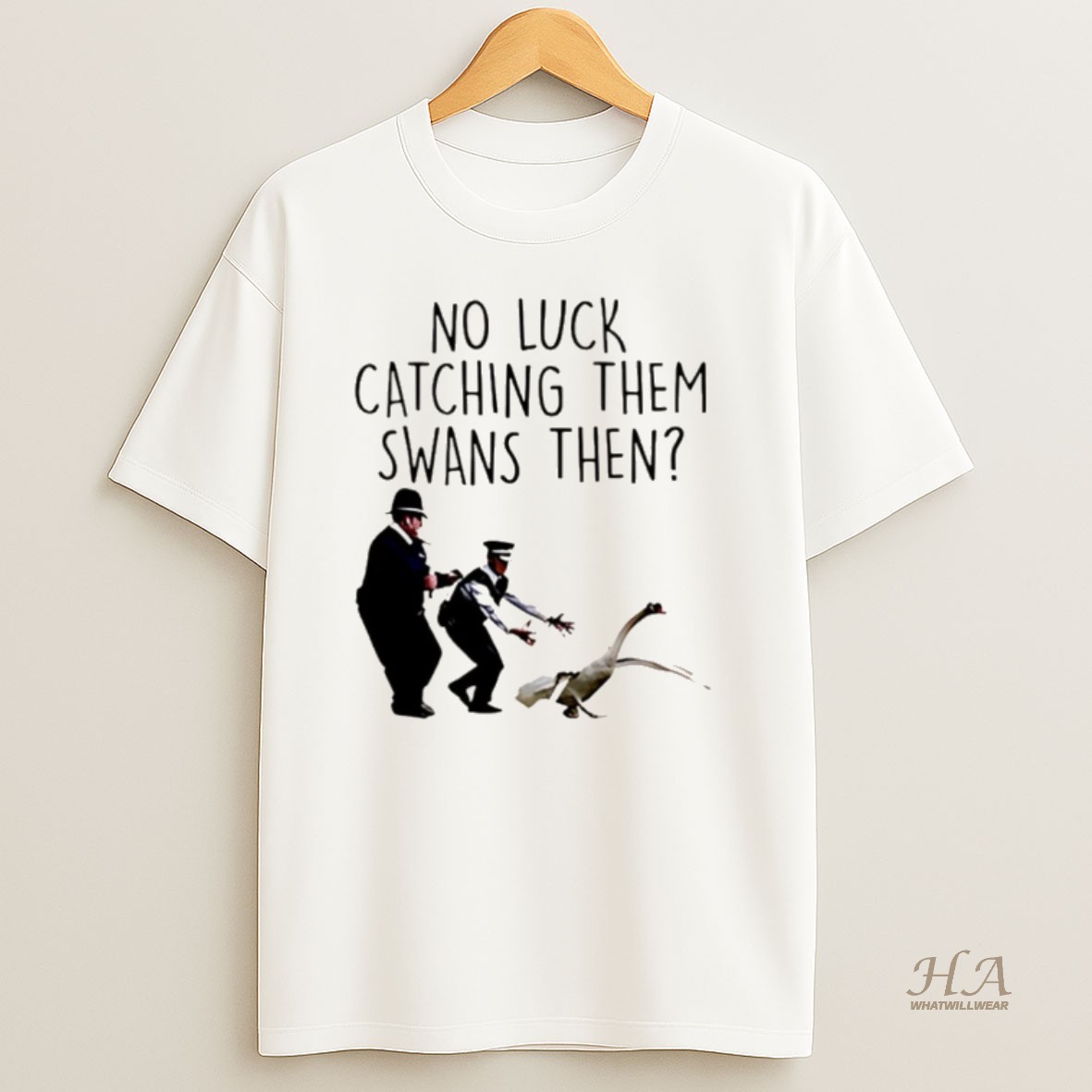 Official No Luck Catching Them Swans Cornetto Trilogy Christmas Shirt