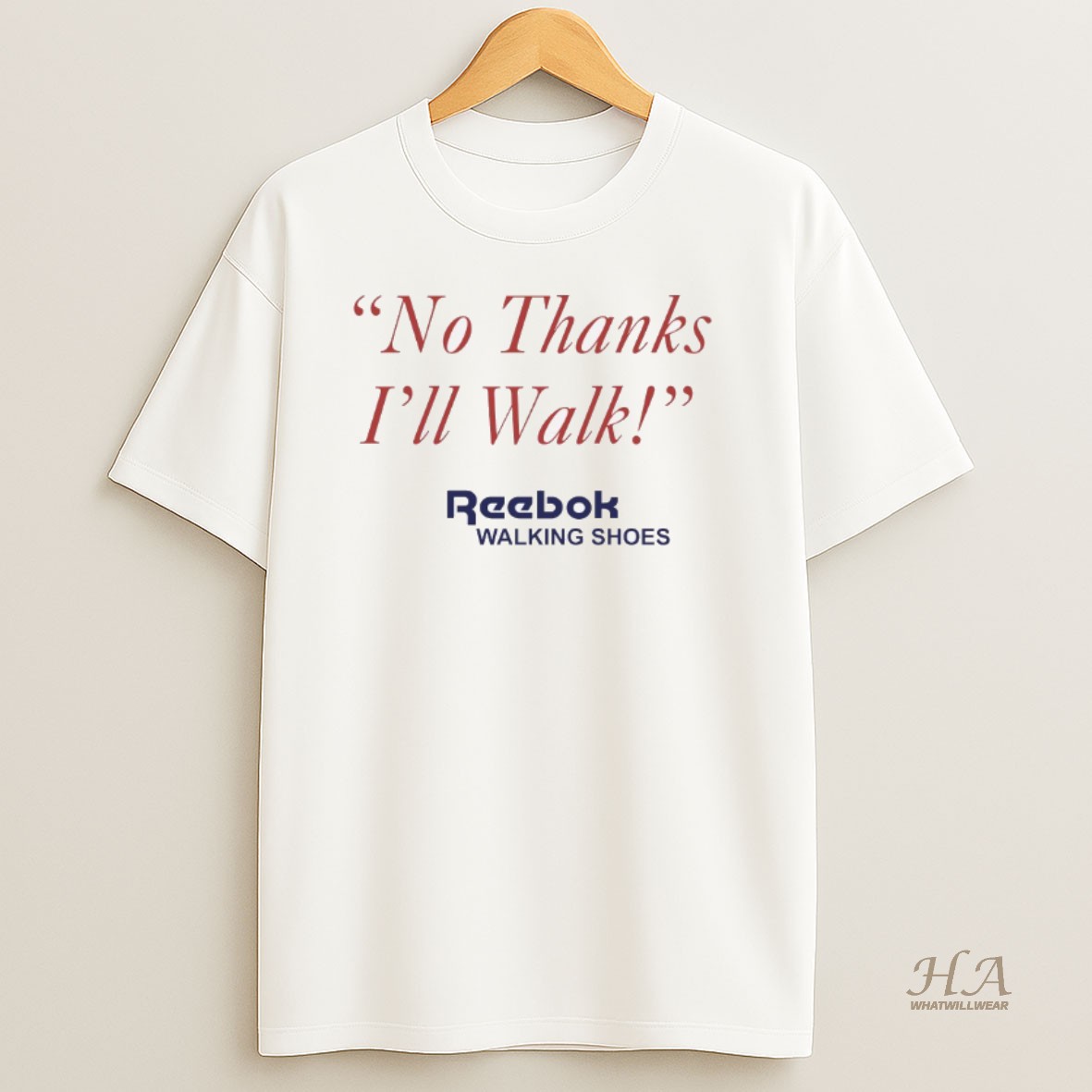 Official No Thanks Ill Walk Vintage T Shirt