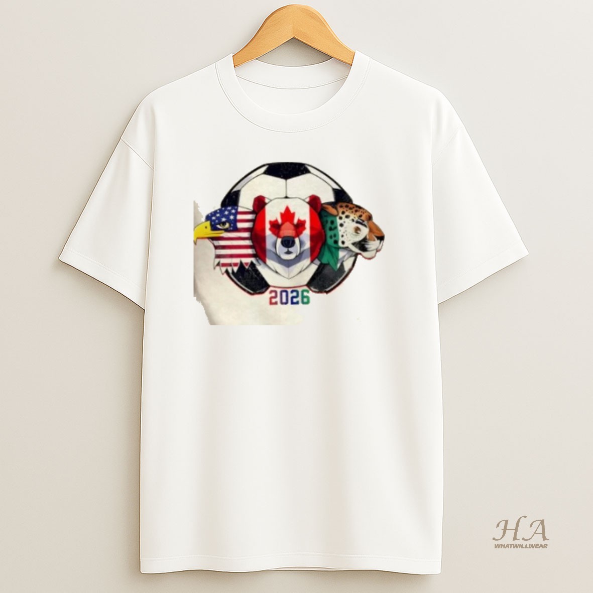 Official North American Soccer 2026 Fan Graphic T Shirt