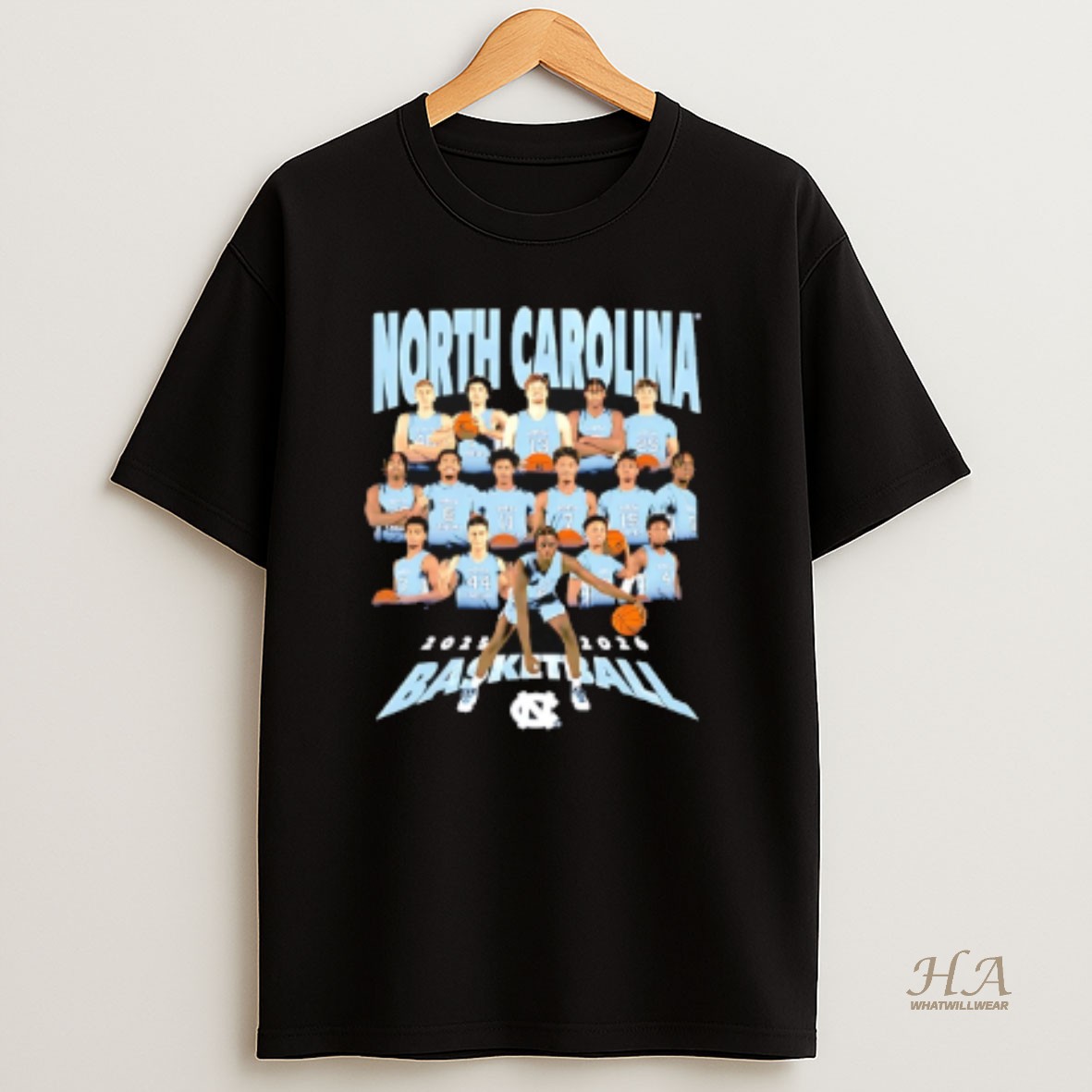 Official North Carolina Basketball Unc Mbb 2025 2026 Graphic T Shirt