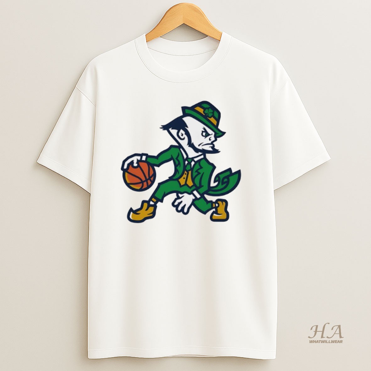 Official Notre Dame Leprechaun Mascot Logo Shirt