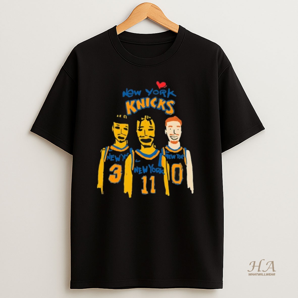 Official Nova Knicks I Love New York Basketball Team Players Meme Shirt