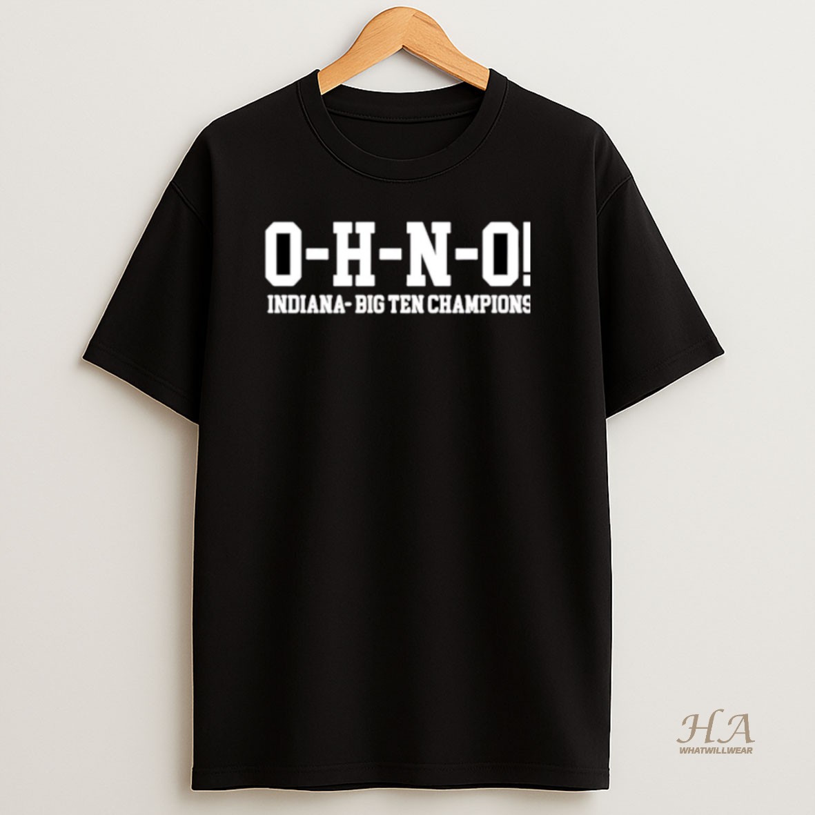 Official O H N O Indiana Big Ten Champions Christmas T Shirt