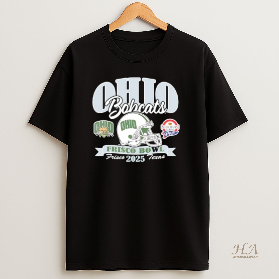 Official Ohio Bobcats Football 2025 Scooters Coffee Frisco Bowl Shirt