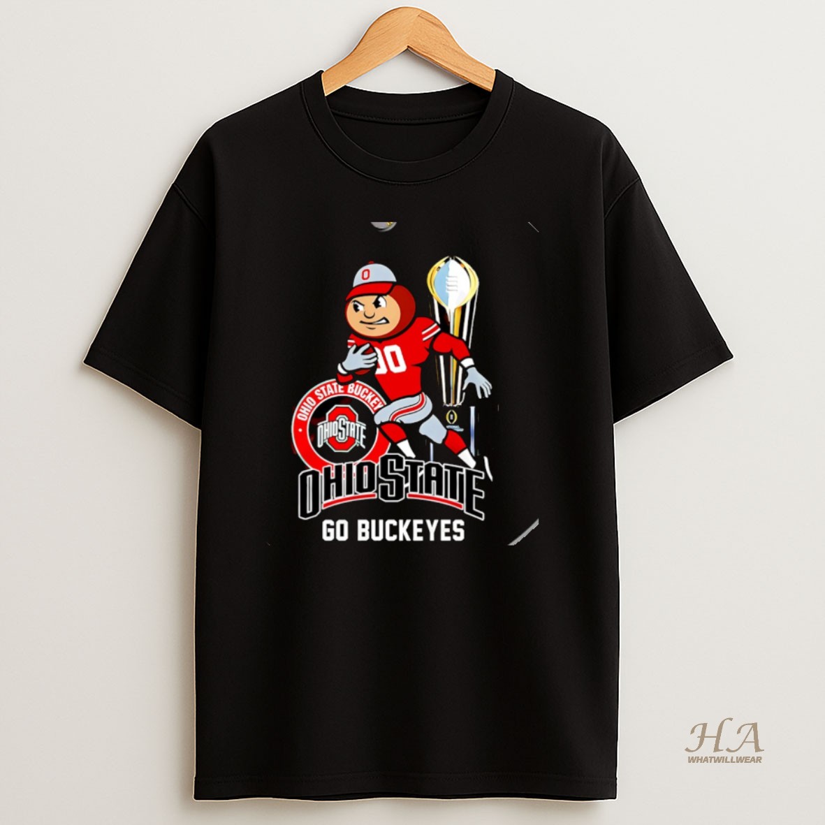 Official Ohio State Buckeyes 2025 26 Cfp Go Buckeyes Mascot Christmas Shirt