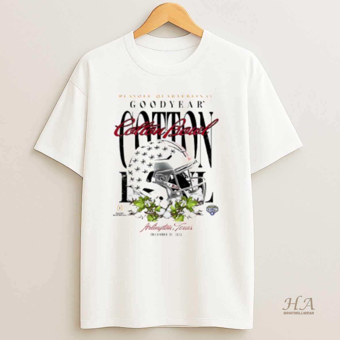 Official Ohio State Buckeyes 2025 Goodbyer Cotton Bowl Helmet T Shirt