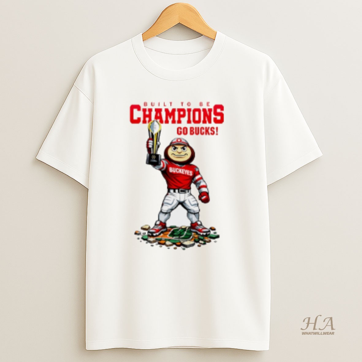 Official Ohio State Buckeyes Cfp 2026 Built To Be Champions Go Bucks T Shirt