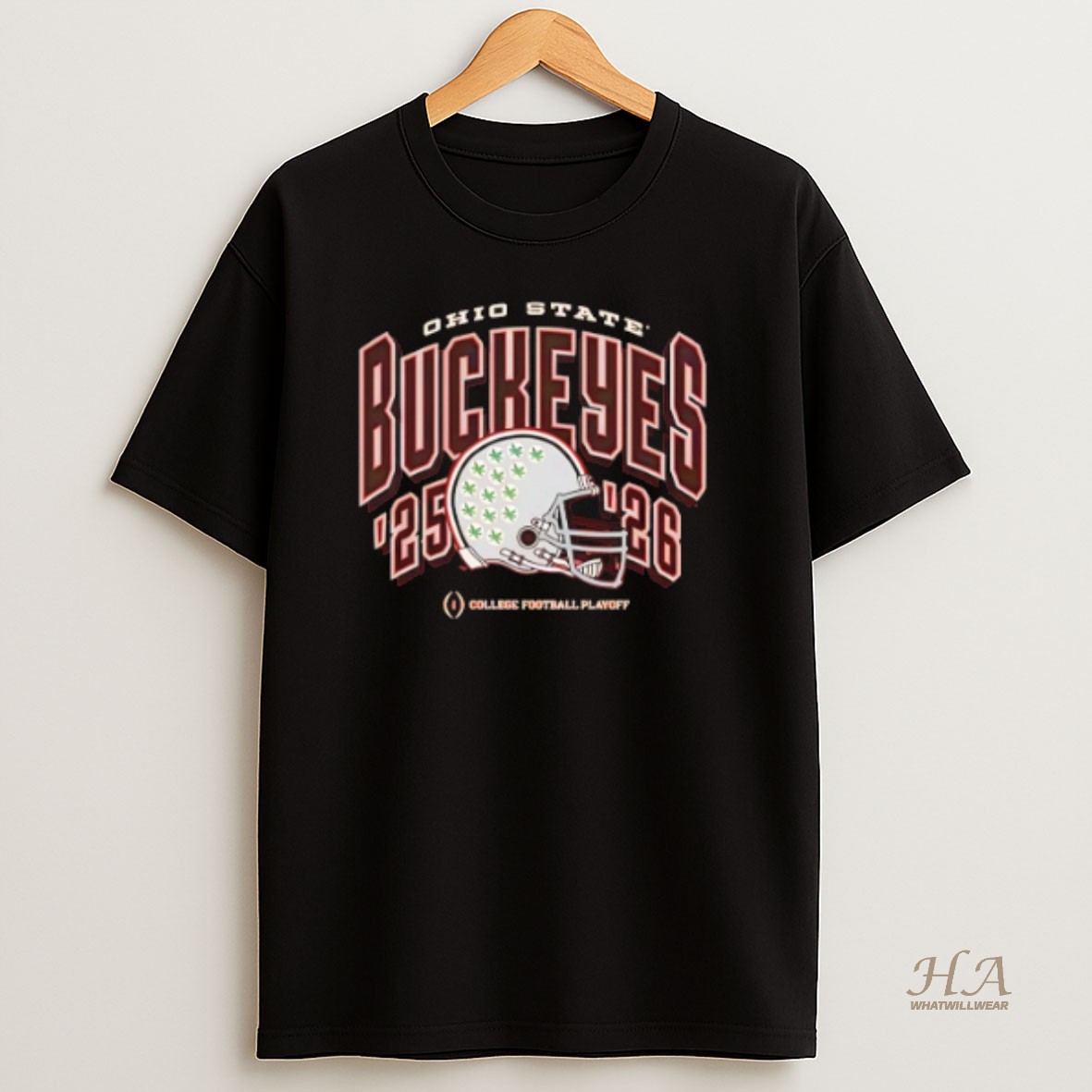 Official Ohio State Buckeyes Football 2025 Cfp Bound Helmet Shirt