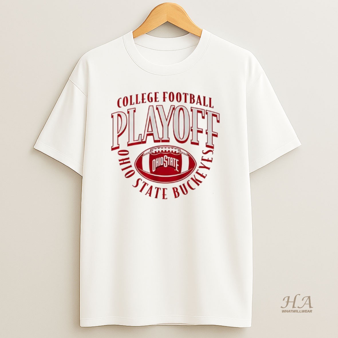 Official Ohio State Buckeyes Ncaa 2025 2026 College Football Playoff Team Ball Logo T Shirt