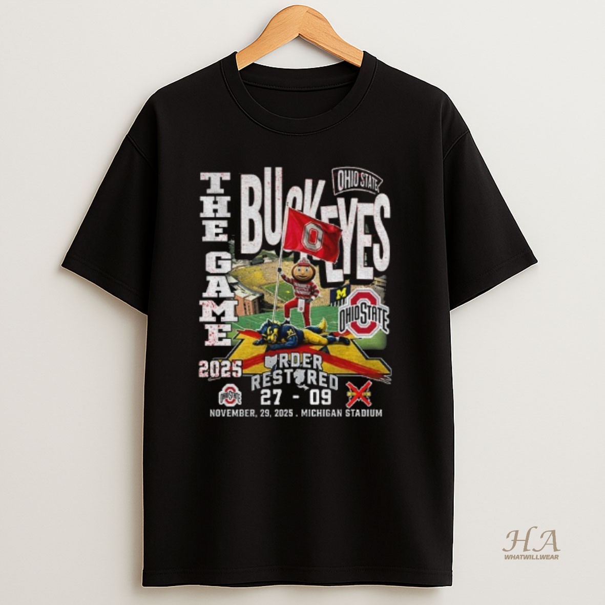 Official Ohio State Buckeyes Beat Michigan Wolverines Football The Game Under Restired T Shirt