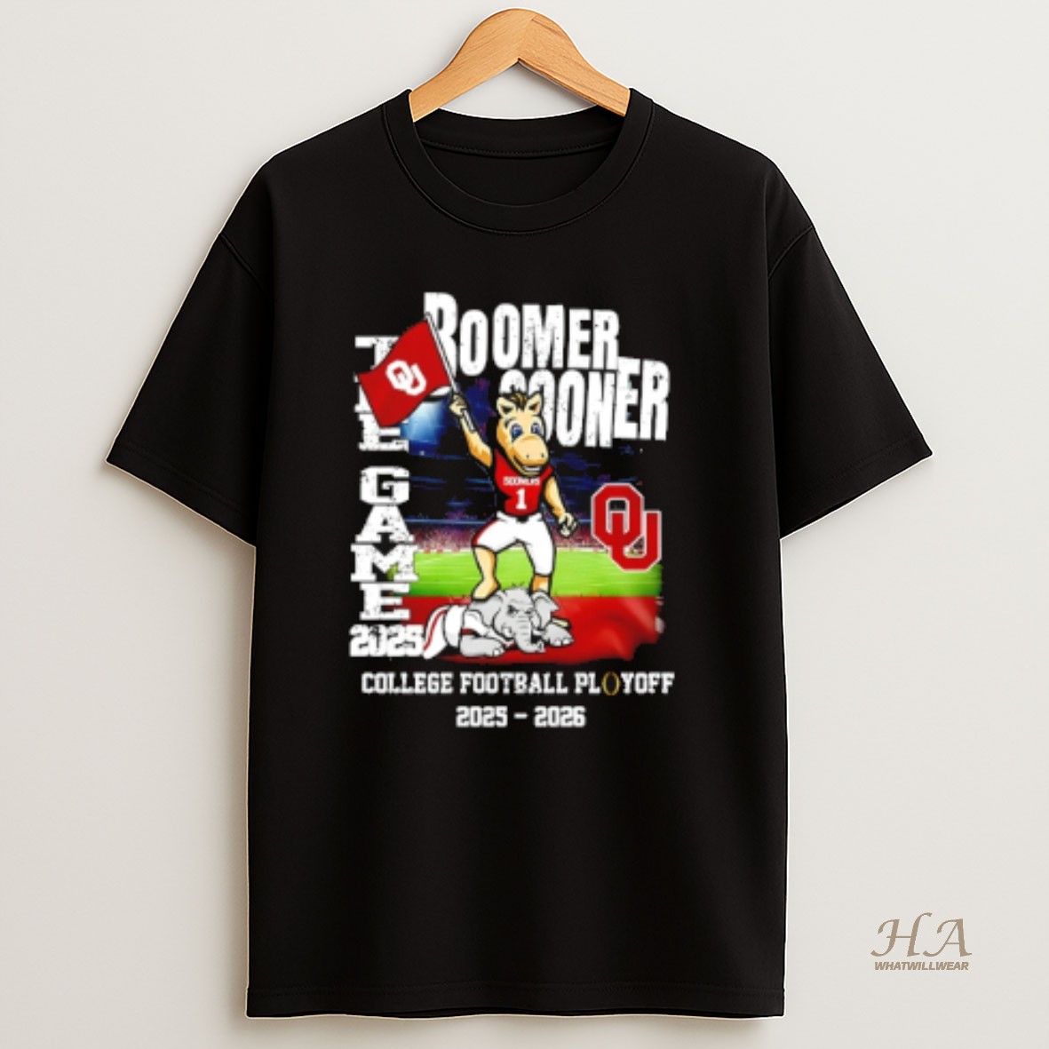Official Oklahoma Sooners Boomer Sooner The Game 2025 26 Cfp Beat Alabama T Shirt
