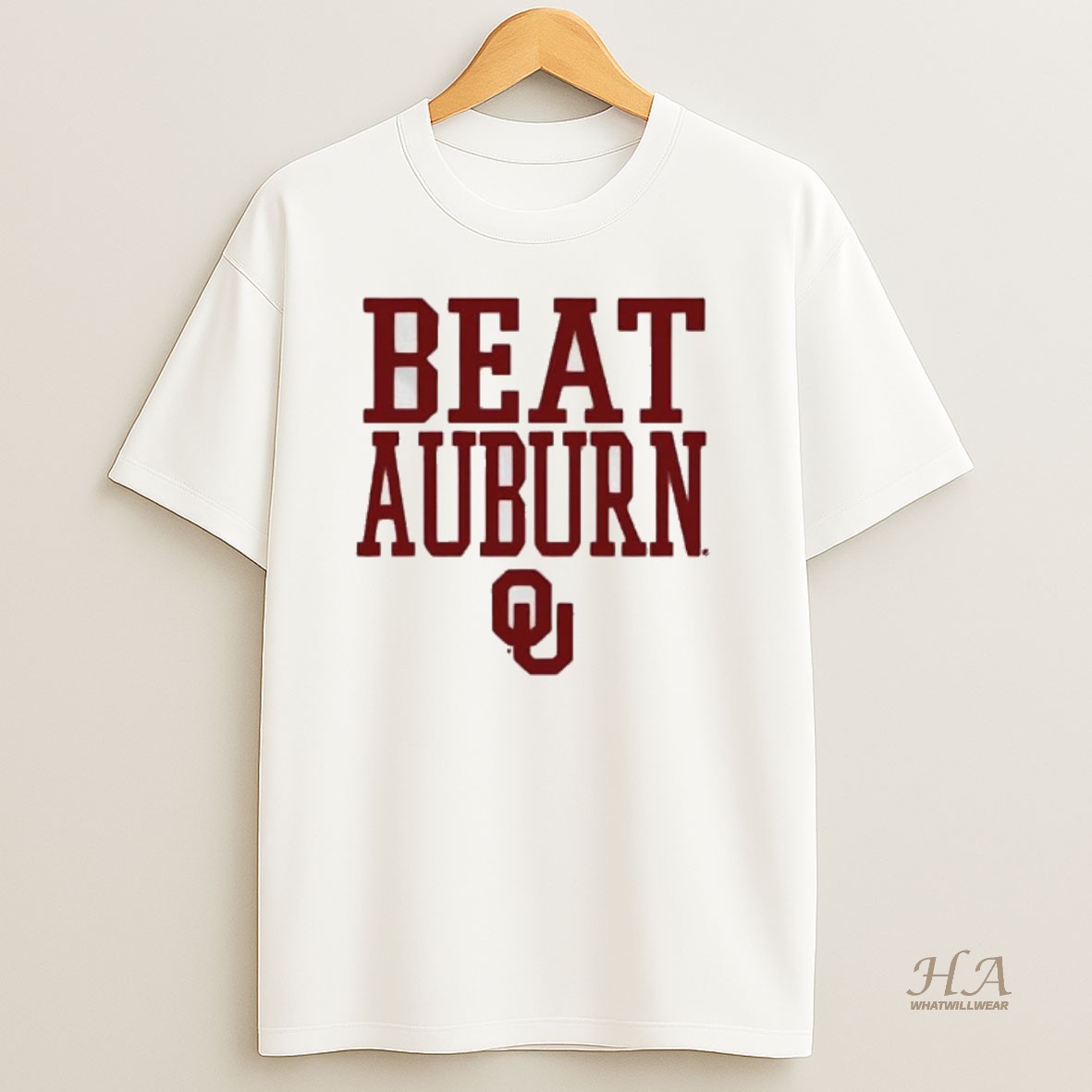 Official Oklahoma Sooners Beat Auburn Tigers T Shirt