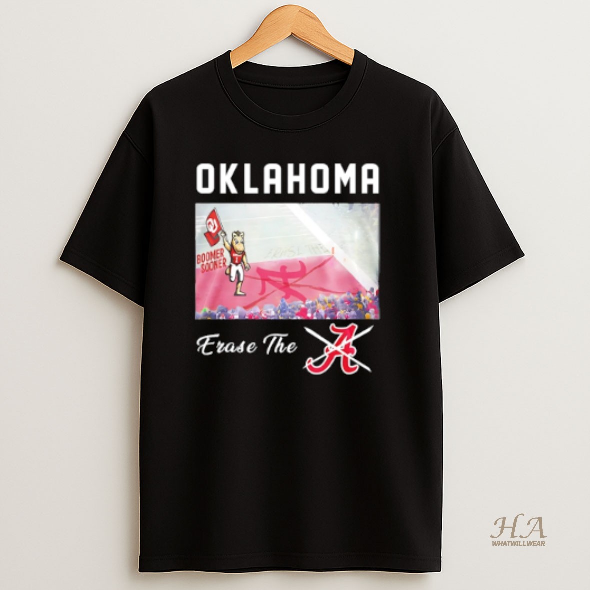 Official Oklahoma Sooners Erase The Not A Alabama T Shirt