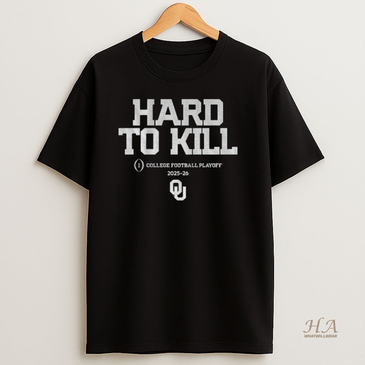 Official Oklahoma Sooners Football 2025 Cfp Team Slogan Hard To Kill Shirt