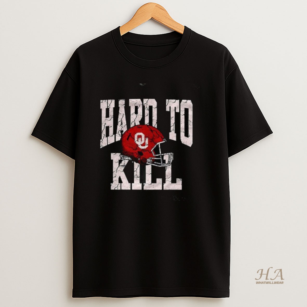 Official Oklahoma Sooners Helmet Hard To Kill T Shirt