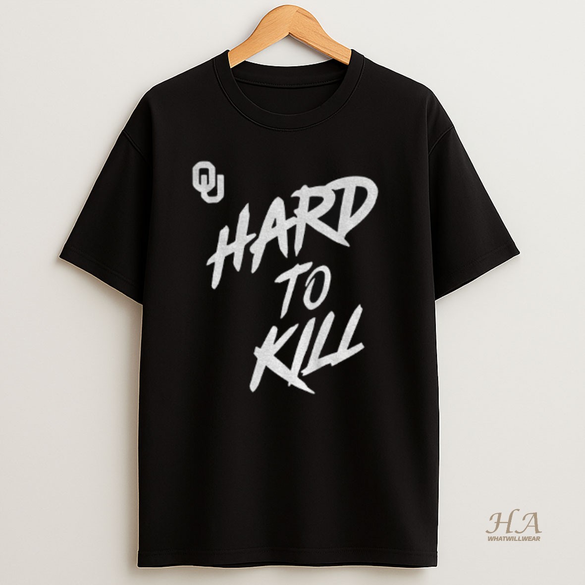 Official Oklahoma Football Taylor Wein Hard To Kill Oklahoma Sooners Football Logo T Shirt
