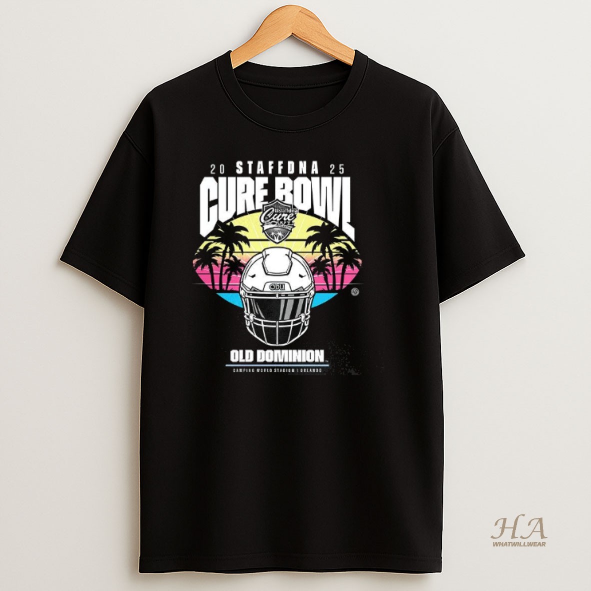 Official Old Dominion 2025 Staffdna Cure Bowl T Shirt