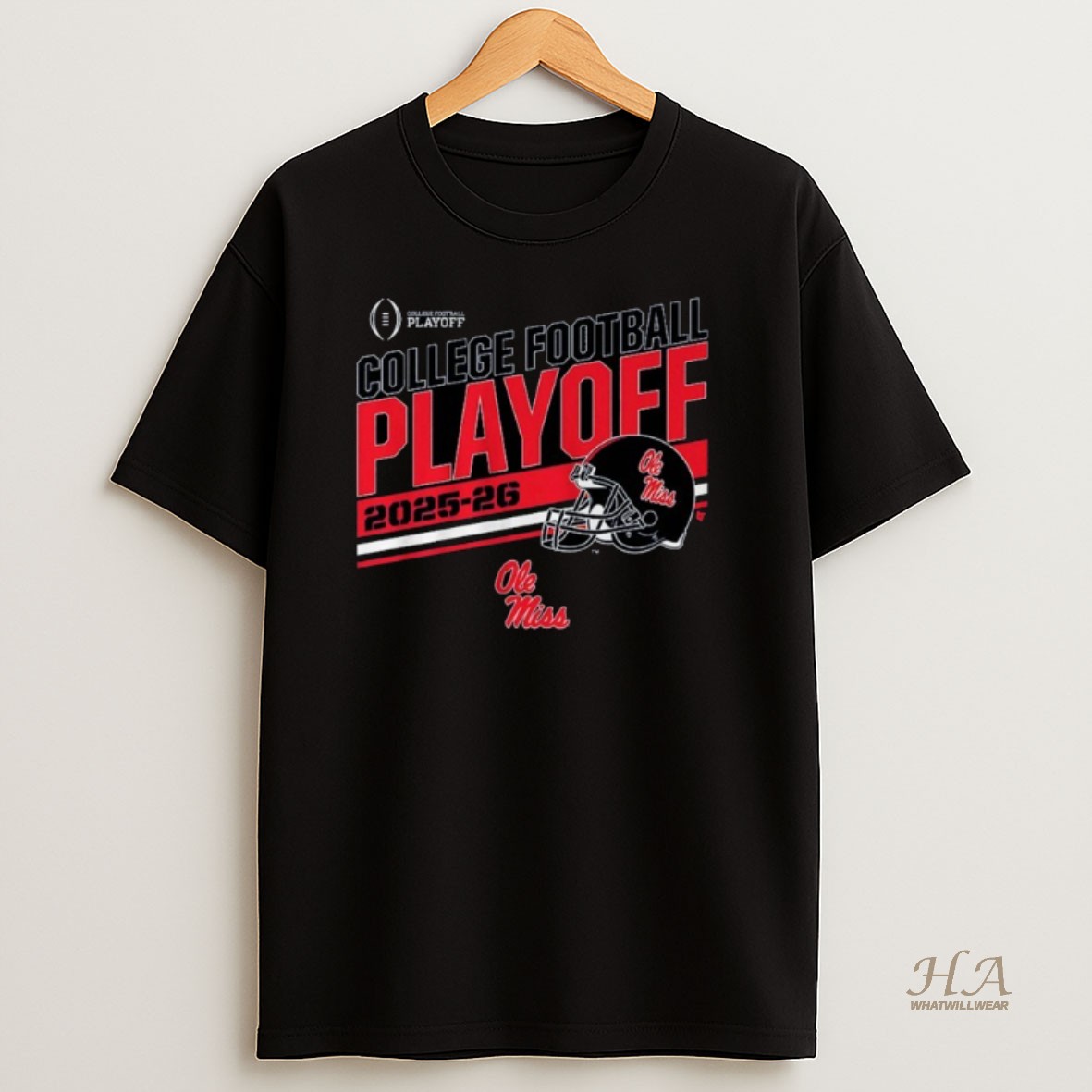 Official Ole Miss Football 2025 Cfp Stripe Shirt