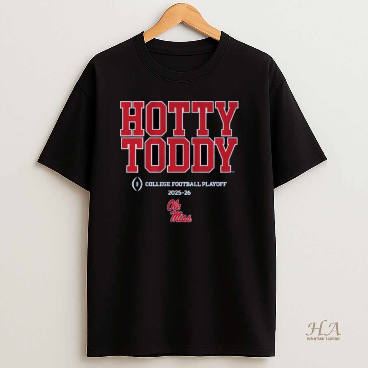 Official Ole Miss Football Hotty Toddy 2025 Cfp Team Slogan Shirt