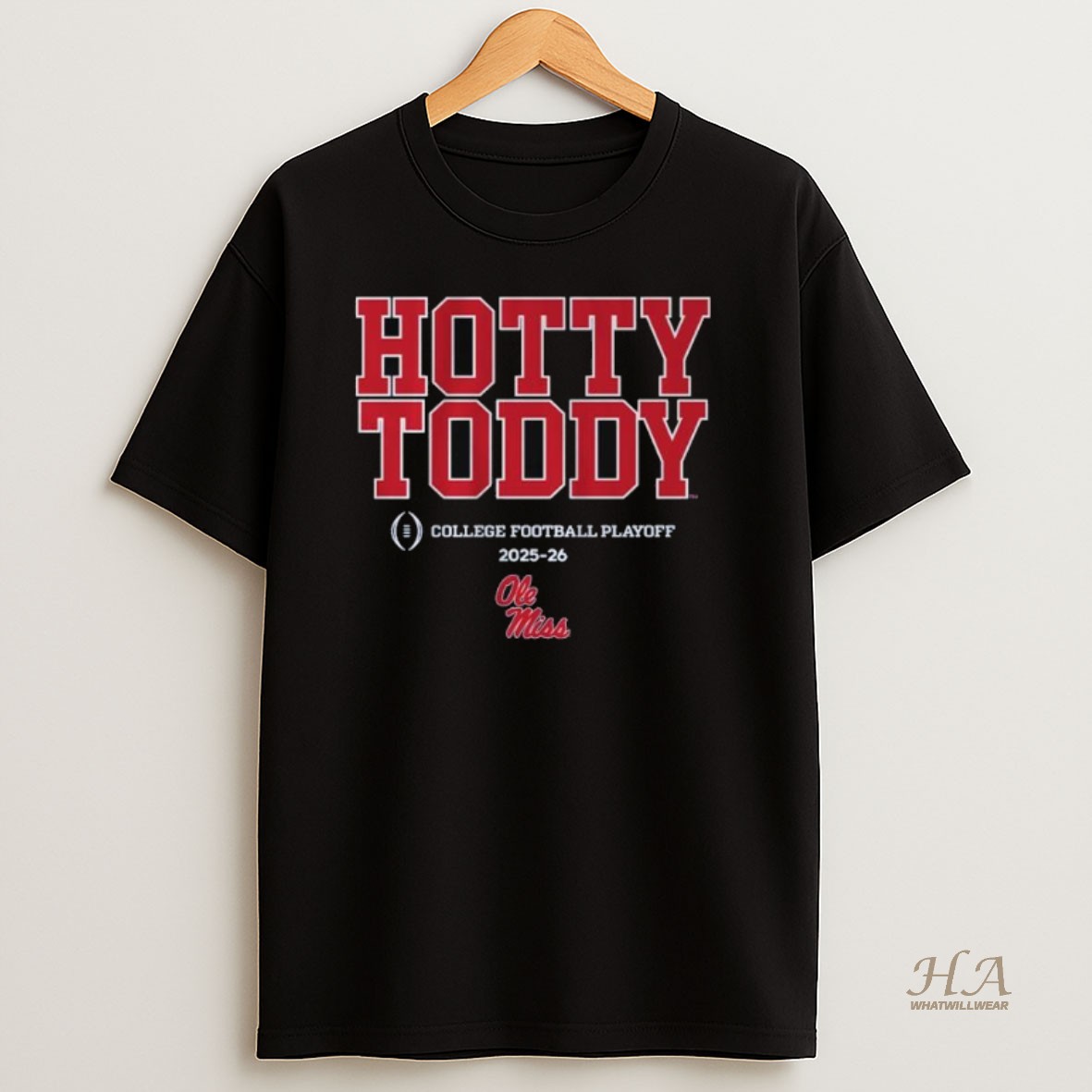 Official Ole Miss Football Hotty Toddy Cfp Team Slogan 2025 2026 Long Sleve Shirt