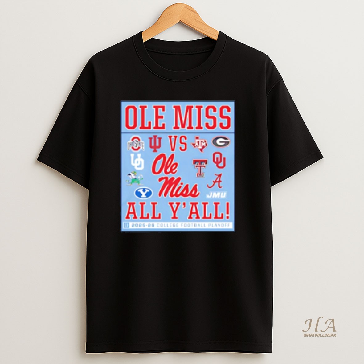 Official Ole Miss Rebels 2025 26 Cfp Ole Miss Vs Yall Shirt