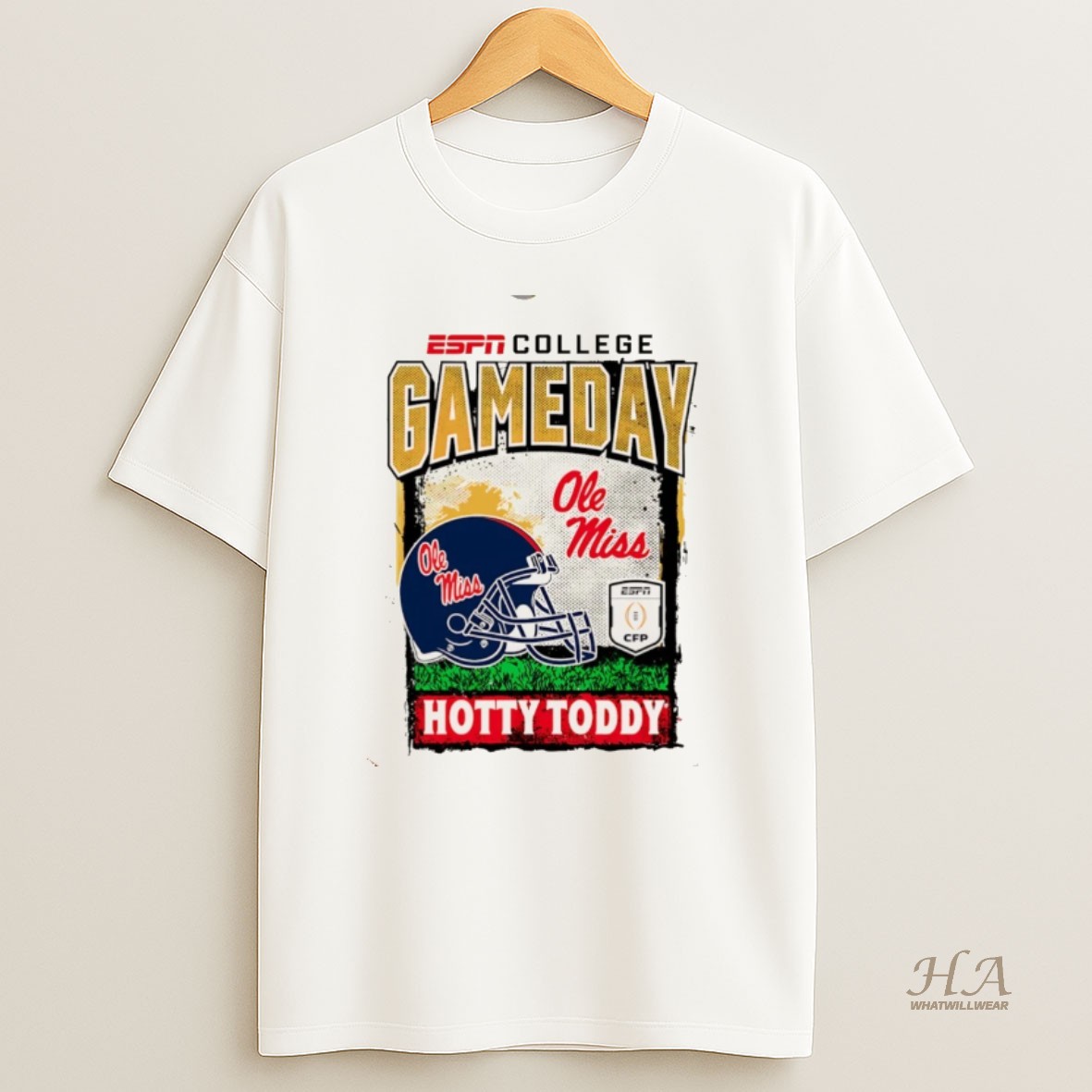 Official Ole Miss Rebels 2025 26 College Football Playoff Gameday Hotty Toddy Mascot Christmas Shirt