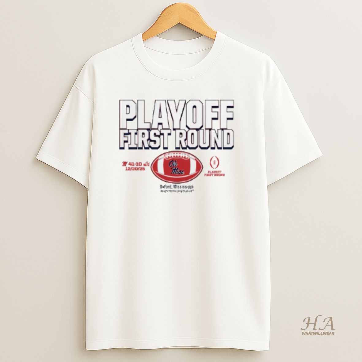 Official Ole Miss Rebels 2025 Cfp First Round Winner T Shirt