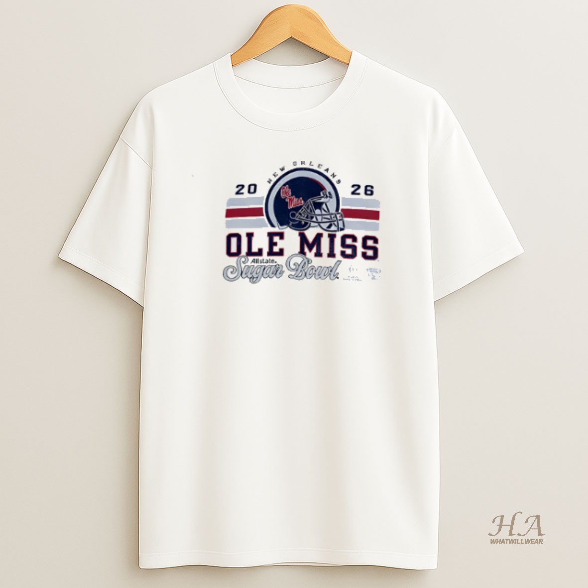 Official Ole Miss Rebels Cfp 2026 Sugar Bowl Bound Vintage T Shirt