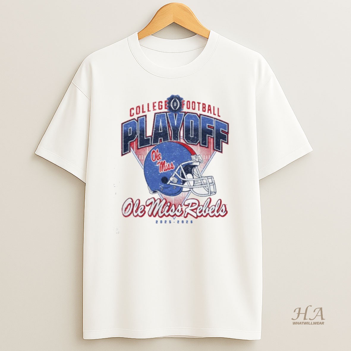 Official Ole Miss Rebels College Football Playoff 2025 2026 Helmet Shirt
