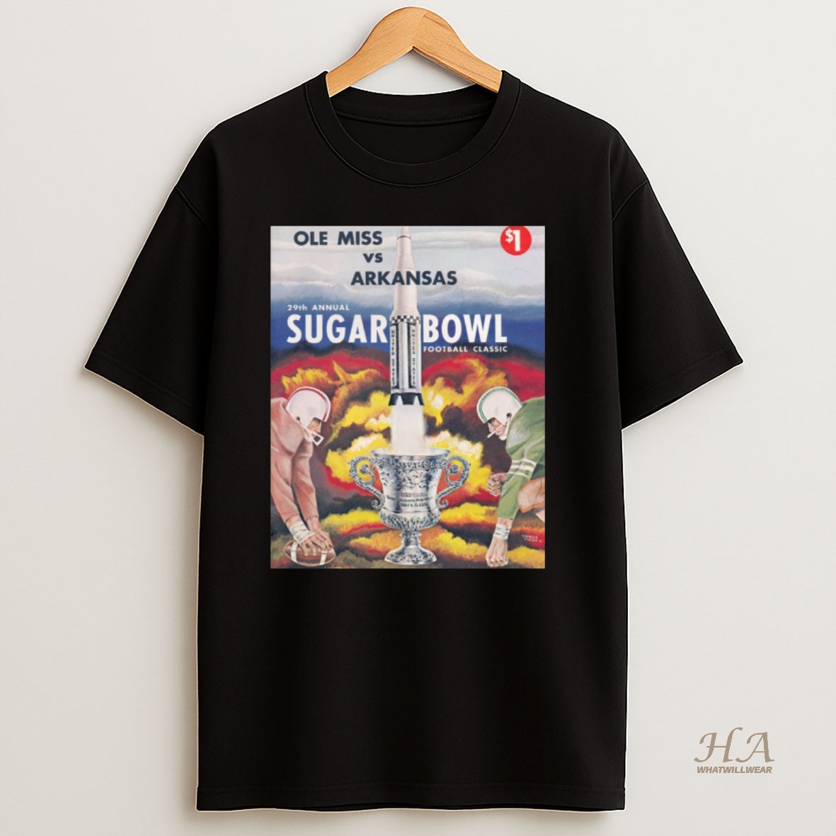 Official Ole Miss Rebels Vs Arkansas Razorbacks 29th Annual Sugar Bowl Classic T Shirt