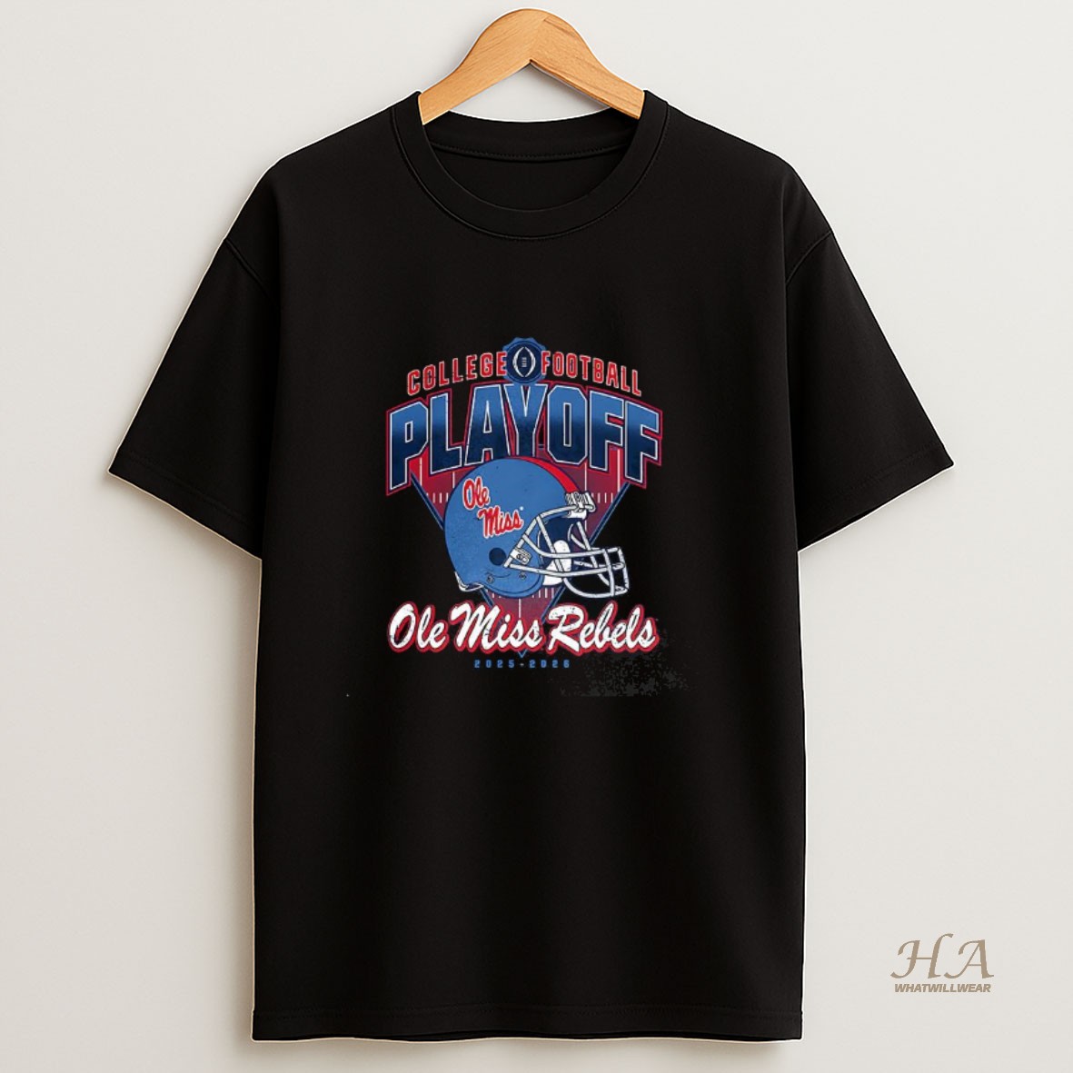 Official Ole Miss Rebels College Football Playoff 2025 Helmet T Shirt