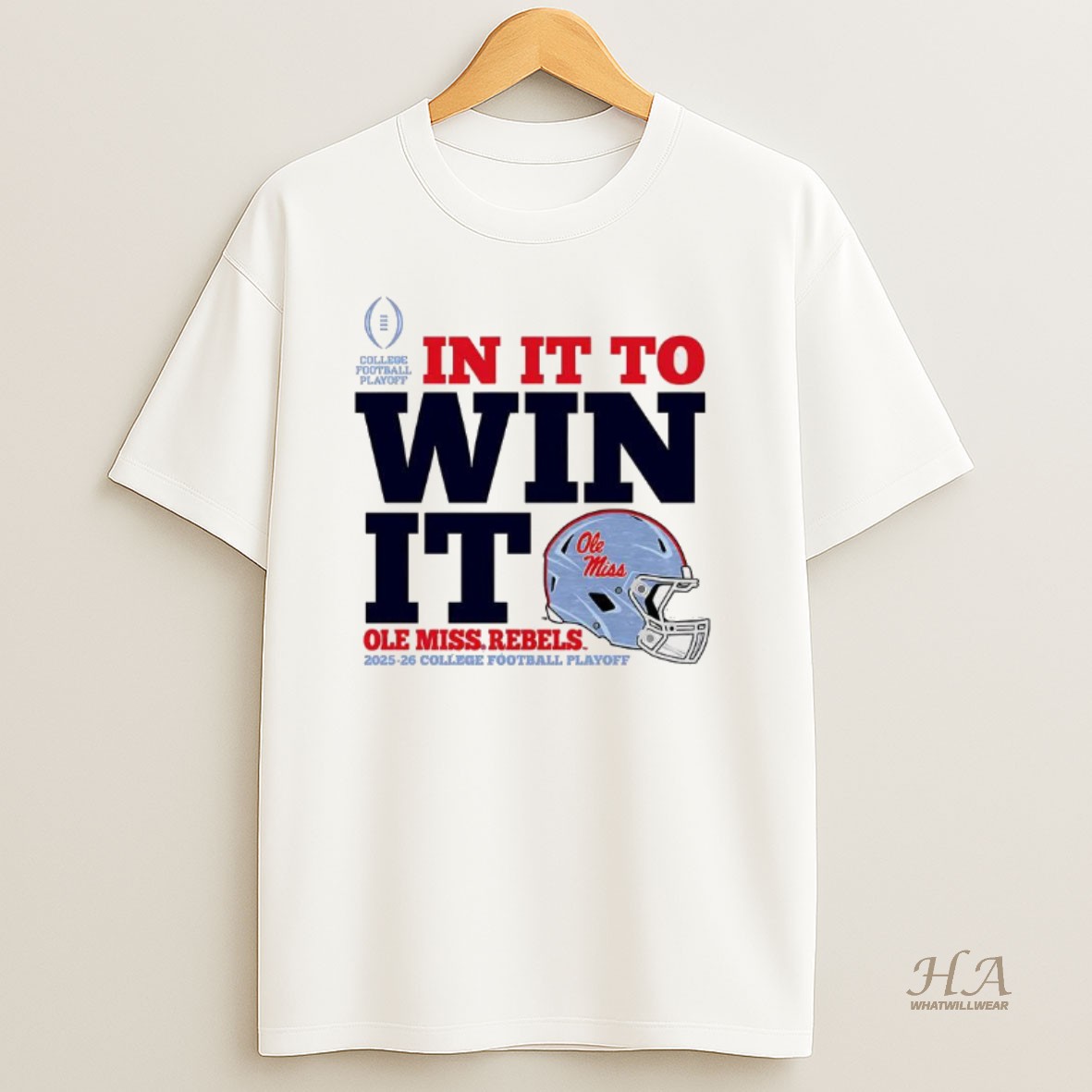 Official Ole Miss Rebels In It To Win It 2025 2026 Cfp Helmet T Shirt
