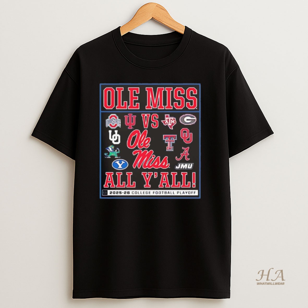 Official Ole Miss Rebels Vs All Yall 2025 26 Cfp Chriast Shirt