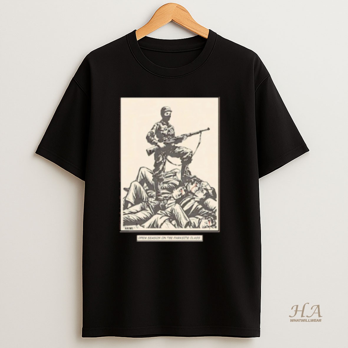 Official Open Season On The Parasite Class Palestina Paint T Shirt