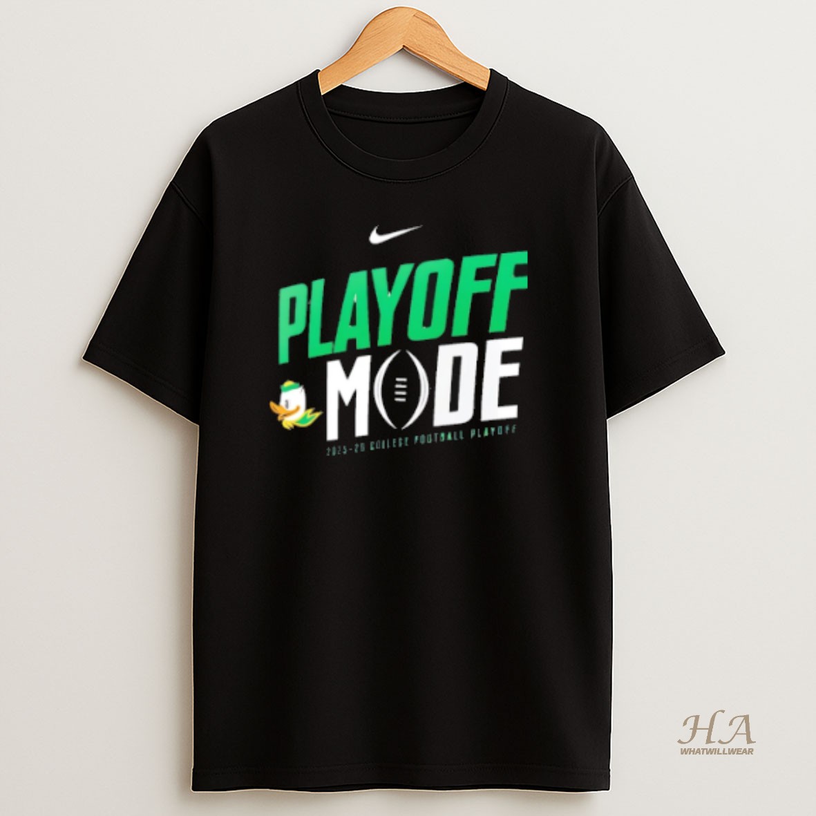 Official Oregon Ducks 2025 26 College Football Playoff Mode Pass Protection Shirt